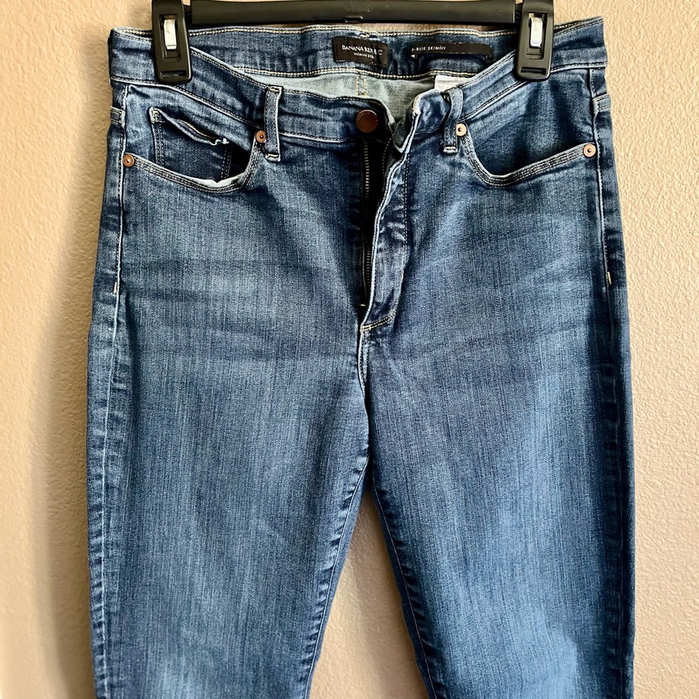Banana Republic Blue Mid-rise Skinny Jeans - Picture 3 of 8